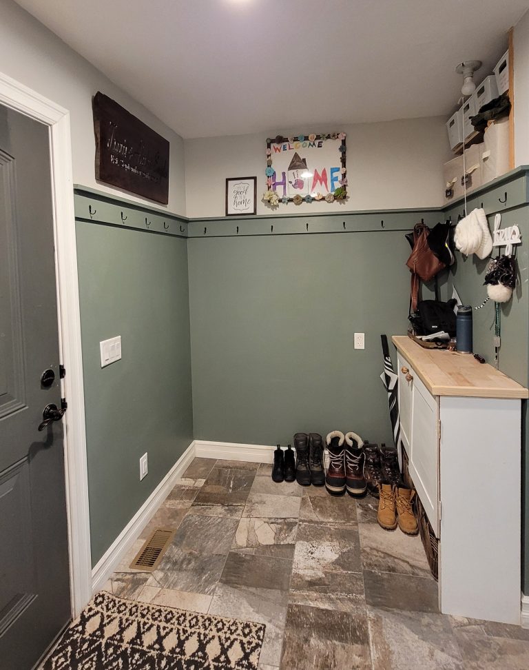 Mudroom Wallpaper • THE HOMEMADE ABODE